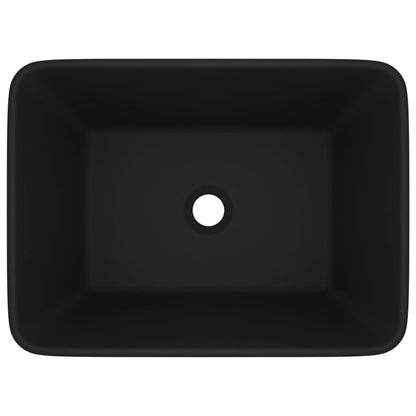 Lavandino Luxury Nero Opaco 41x30x12 cm in Ceramica