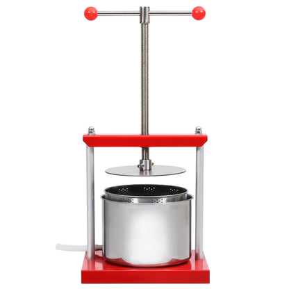 Torchio per Frutta e Vino in Acciaio Inox 6 L