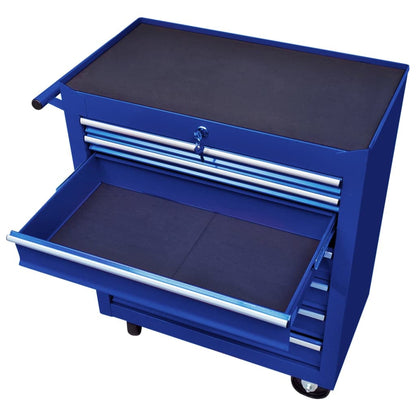 Carrello Portautensili con 7 Cassetti per Officina Blu