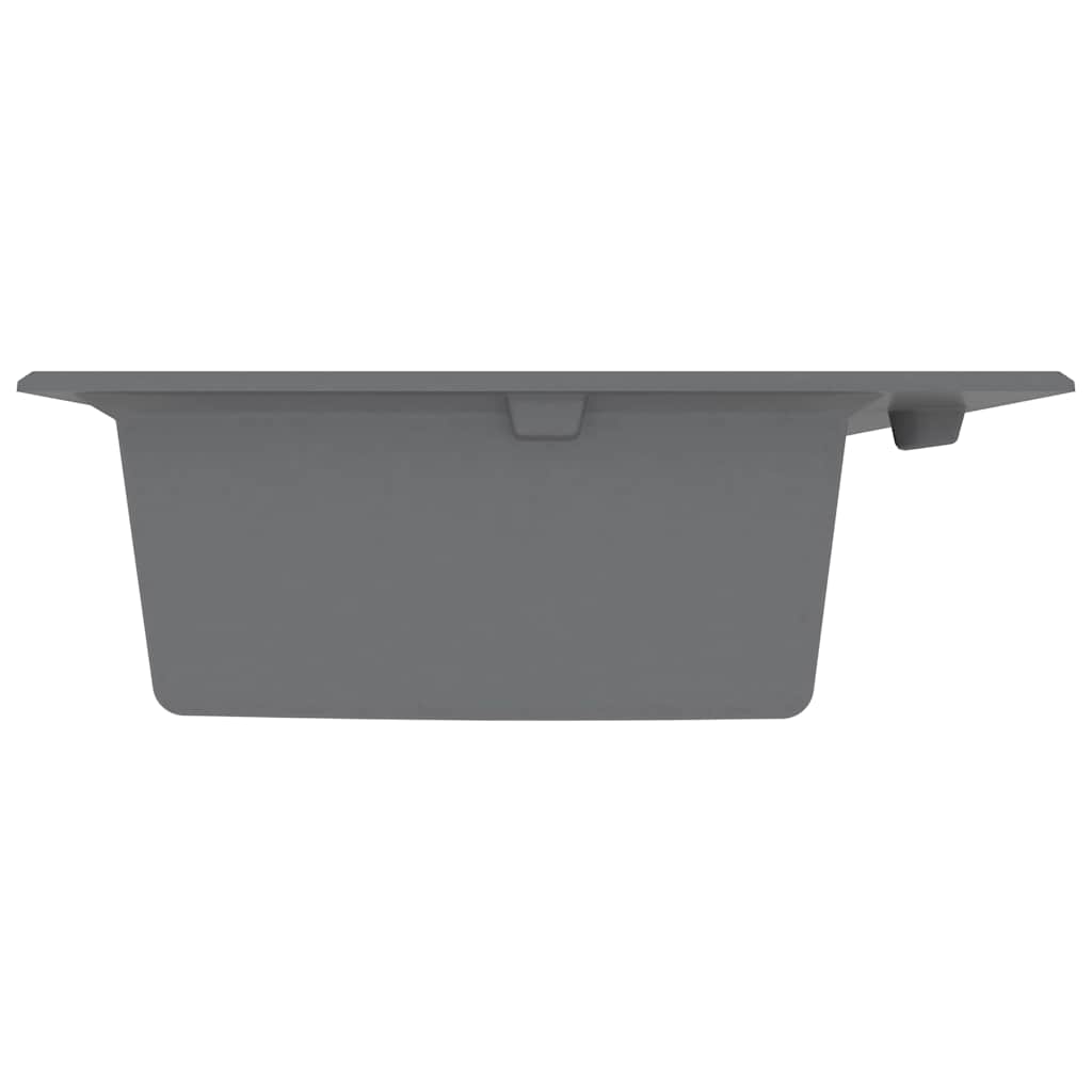Lavello da cucina Grigio 79 x 50 x 31 cm Quarzo e Resina