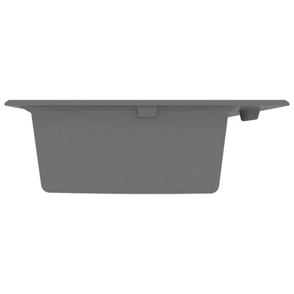 Lavello da cucina Grigio 79 x 50 x 31 cm Quarzo e Resina