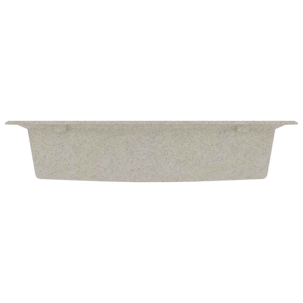 Lavello da cucina Beige 79 x 50 x 31 cm Quarzo e Resina