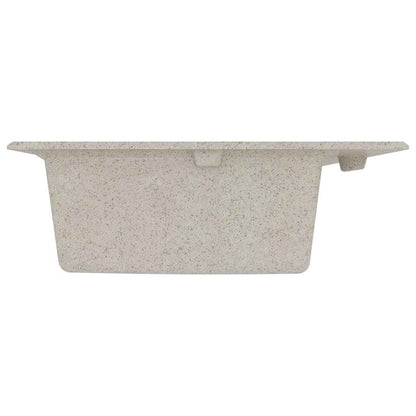 Lavello da cucina Beige 79 x 50 x 31 cm Quarzo e Resina