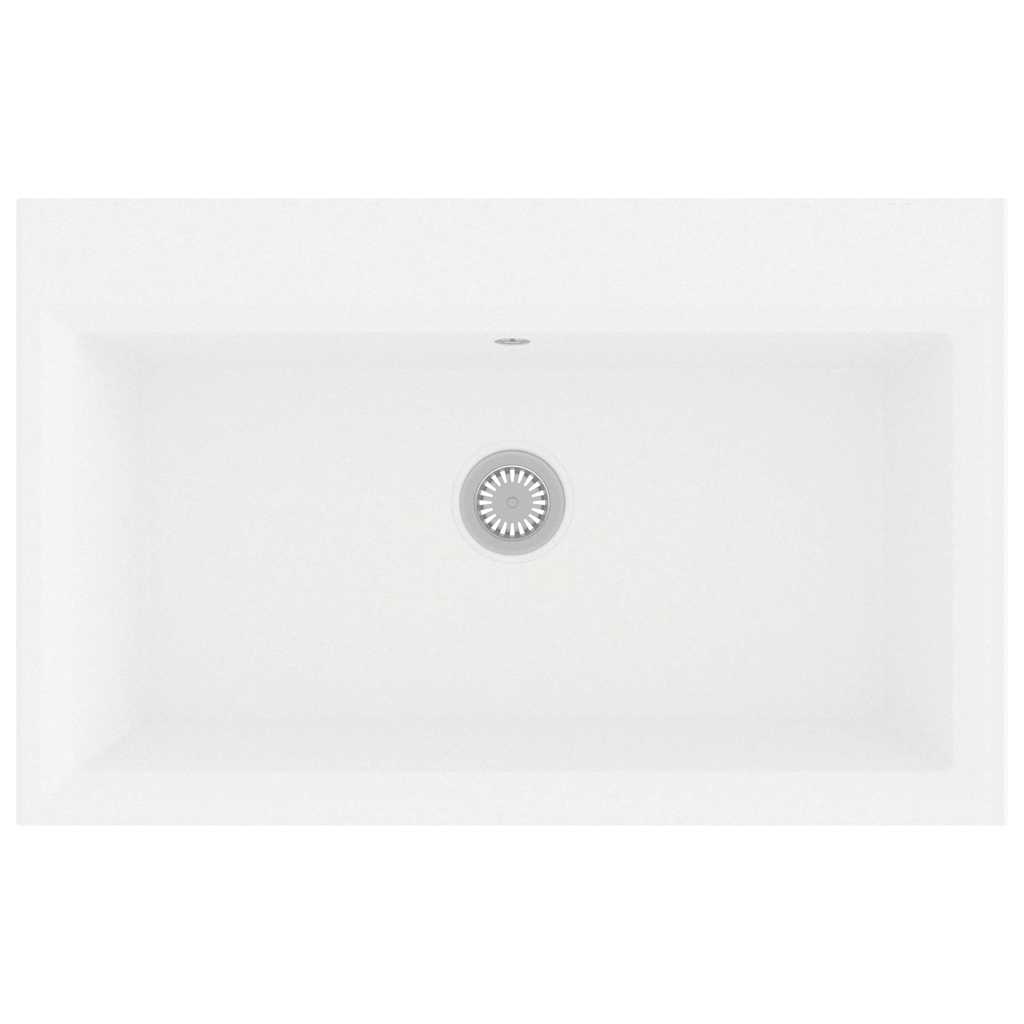 Lavello da cucina Bianco 79 x 50 x 31 cm Quarzo e Resina