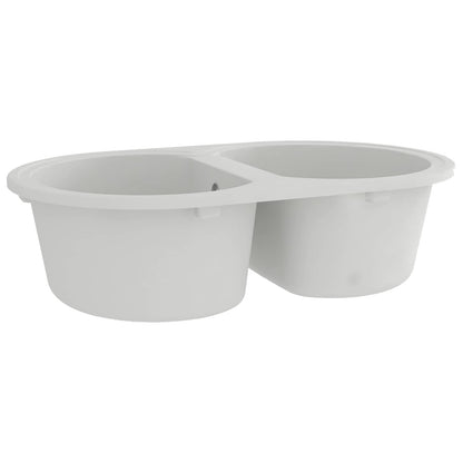 Lavello da cucina Bianco 78 x 47 x 20.5 cm Granito