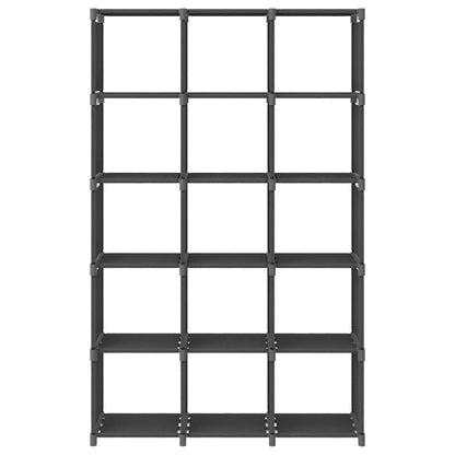 Mobile per 15 Scatole a Cubo Grigio 103x30x107,5 cm in Tessuto