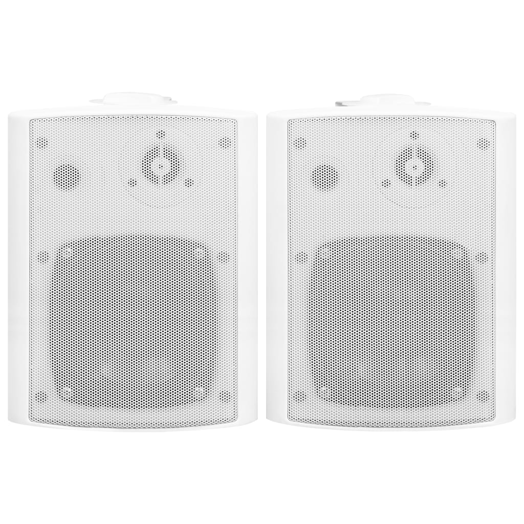 Altoparlanti Stereo da Parete 2pz Bianchi Interni Esterni 100 W
