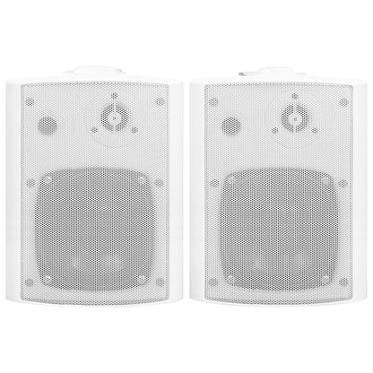 Altoparlanti Stereo da Parete 2pz Bianchi Interni Esterni 100 W