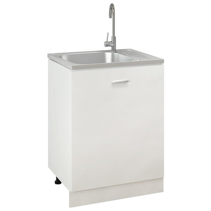 Lavello da Cucina con Scarico Argento 600x500x155 mm Acciaio