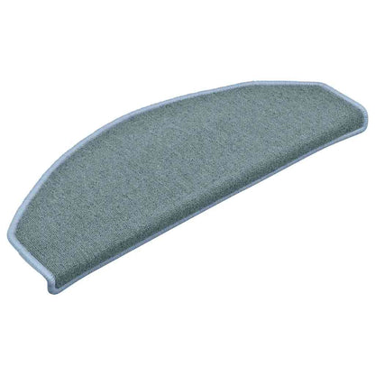 Tappetini per scale 15 pz 65x24x4 cm Blu mare Semicircolari Grandi