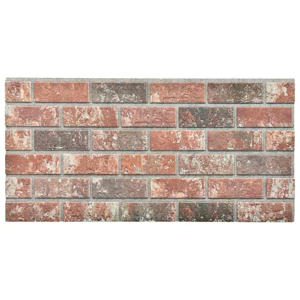 Pannelli Murali 3D con Mattoni Grigio & Marrone Scuro 10 pz EPS