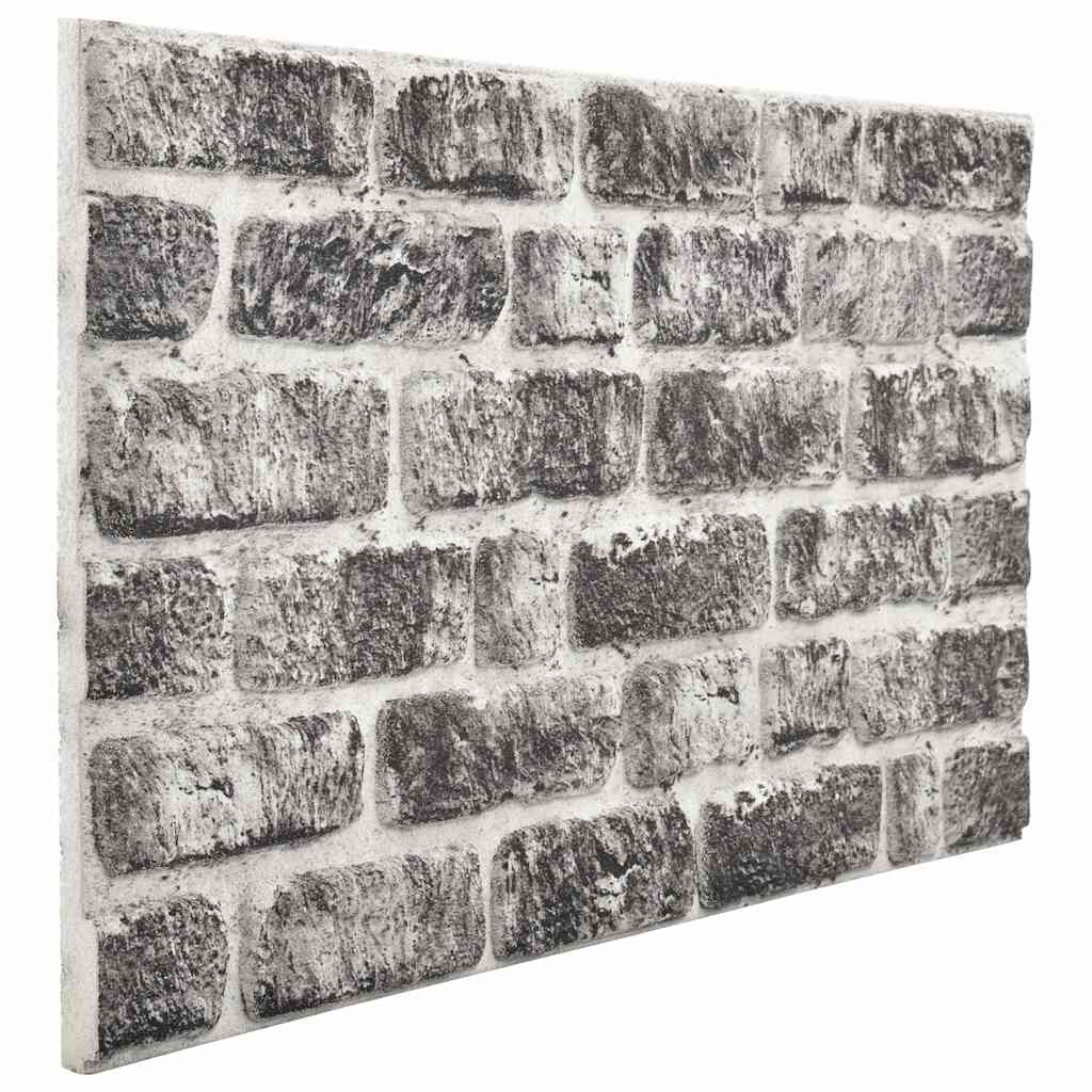 Pannelli Murali 3D con Mattoni Grigio Scuro 10 pz EPS