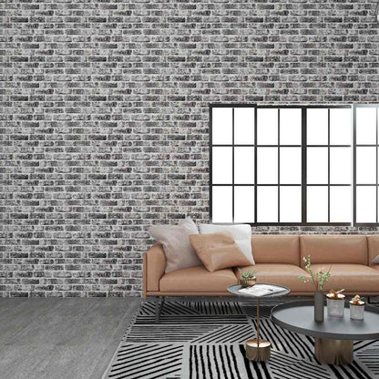 Pannelli Murali 3D con Mattoni Grigio Scuro 10 pz EPS