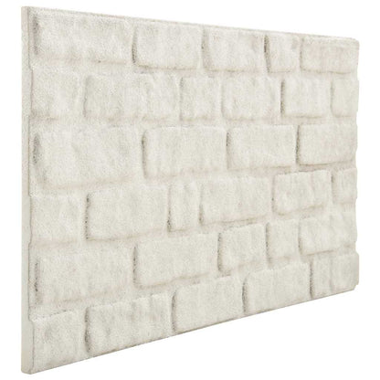 Pannelli Murali 3D con Design a Mattoni Bianco 10 pz EPS