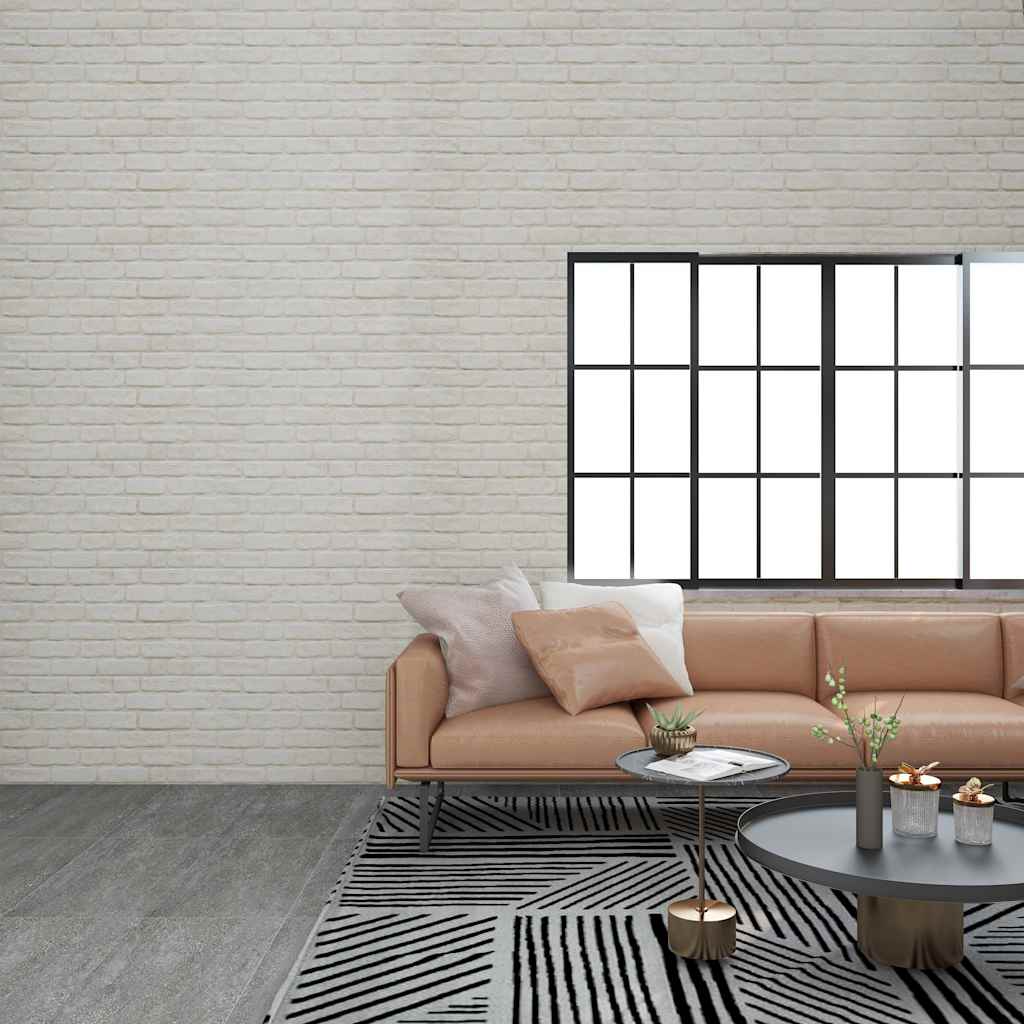Pannelli Murali 3D con Design a Mattoni Bianco 10 pz EPS