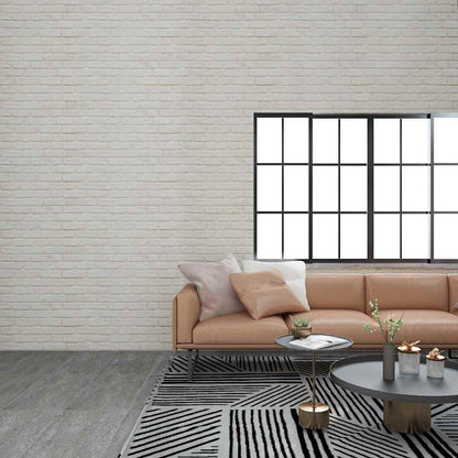 Pannelli Murali 3D con Design a Mattoni Bianco 10 pz EPS