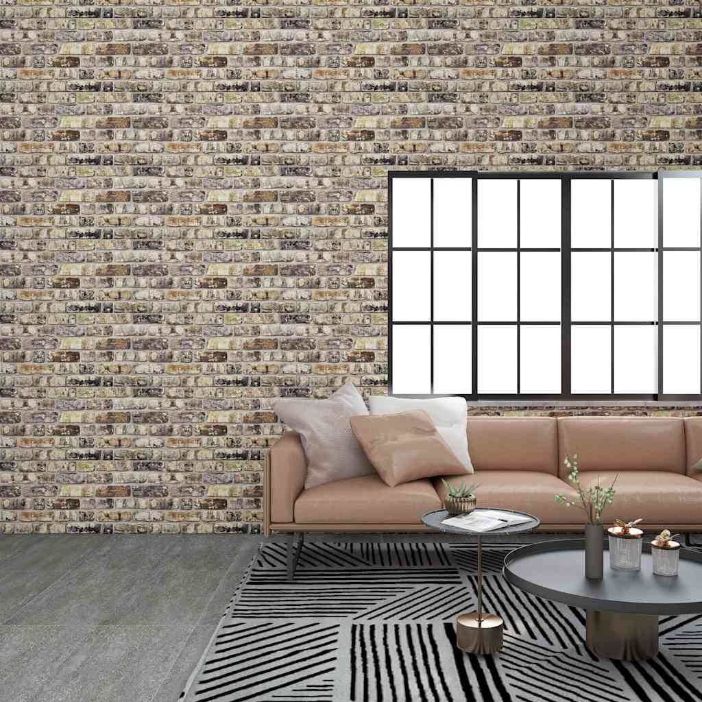 Pannelli Murali 3D con Design a Mattoni Multicolore 10 pz EPS