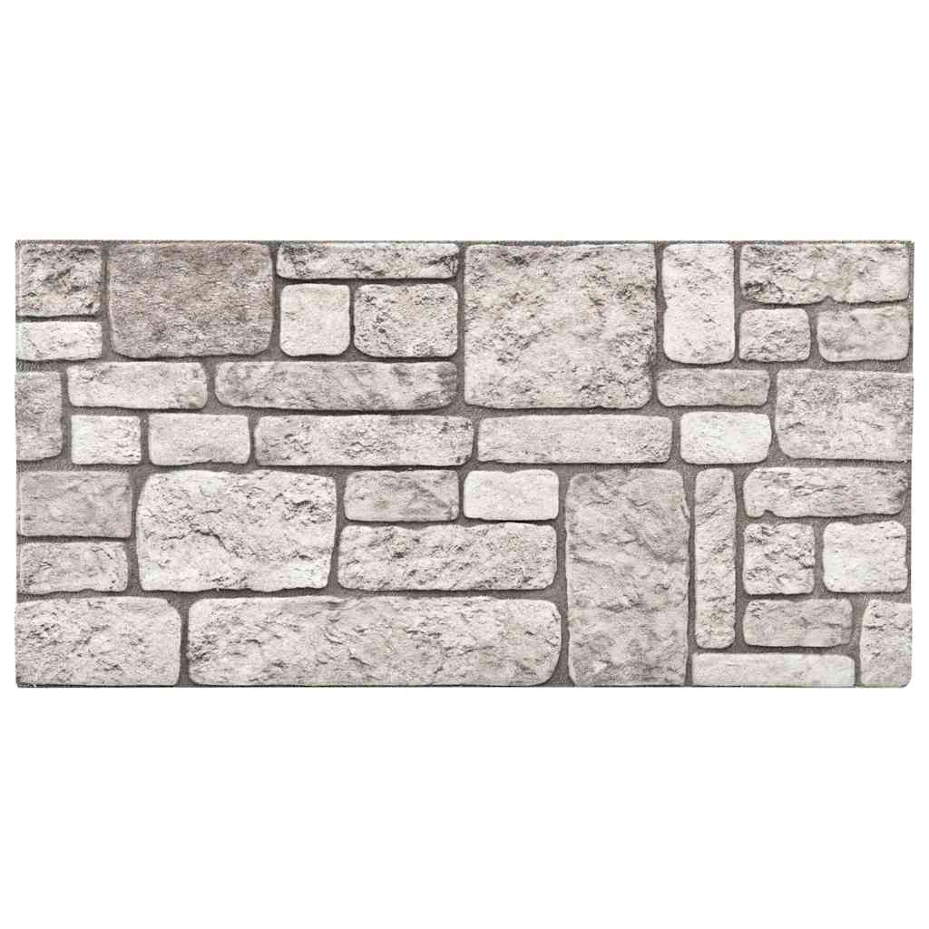 Pannelli Murali 3D con Design a Mattoni Grigio 10 pz EPS