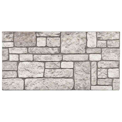 Pannelli Murali 3D con Design a Mattoni Grigio 10 pz EPS