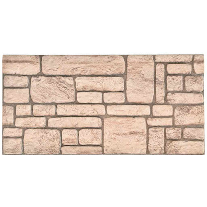 Pannelli Murali 3D con Design a Mattoni Beige 10 pz EPS