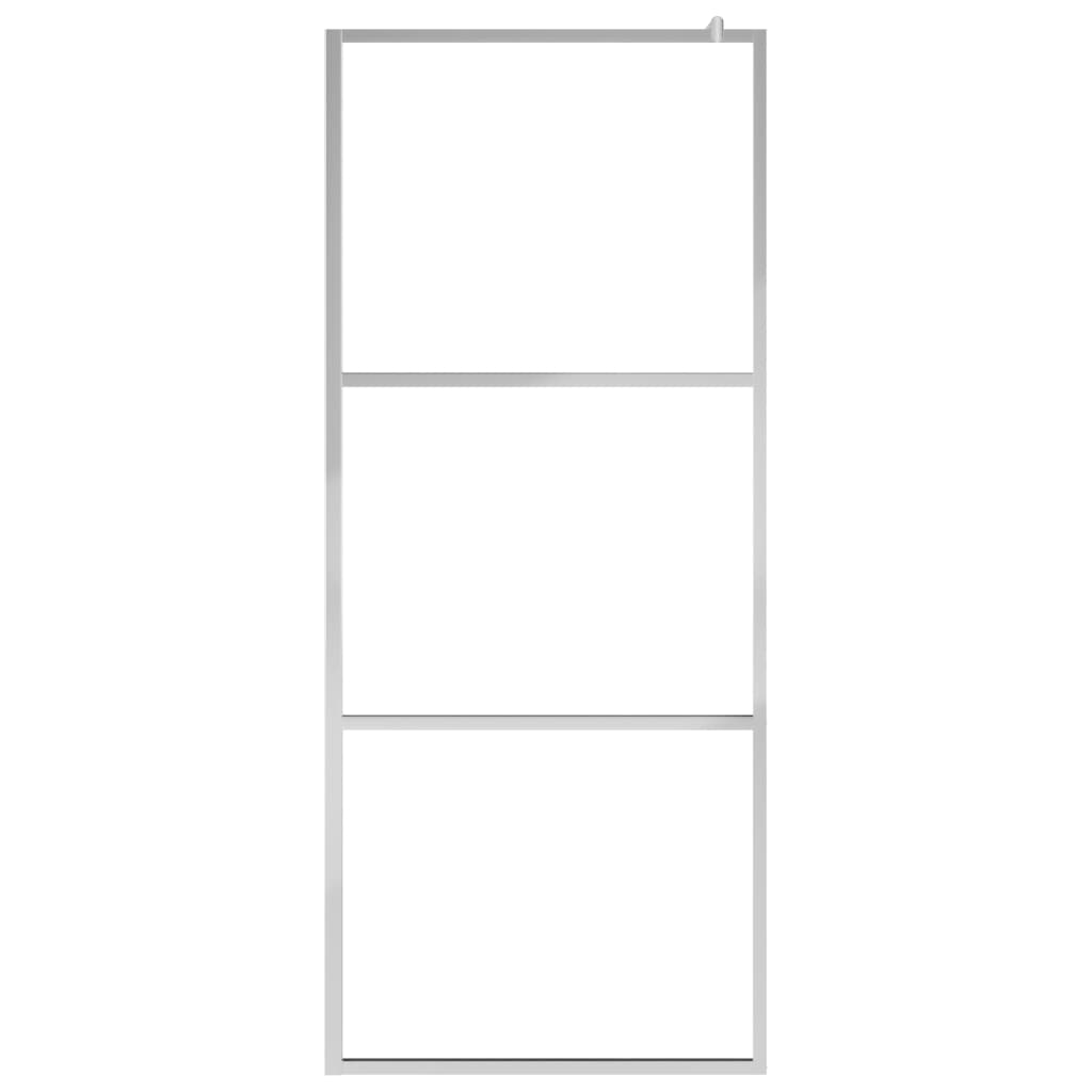 Parete per Doccia Walk-in in Vetro Trasparente ESG 80x195 cm