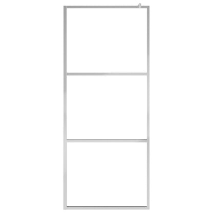 Parete per Doccia Walk-in Vetro Semi Smerigliato ESG 80x195 cm
