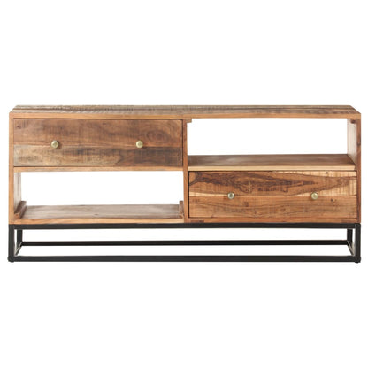 Mobile Porta TV 120x30x50 cm in Legno di Acacia Grezzo