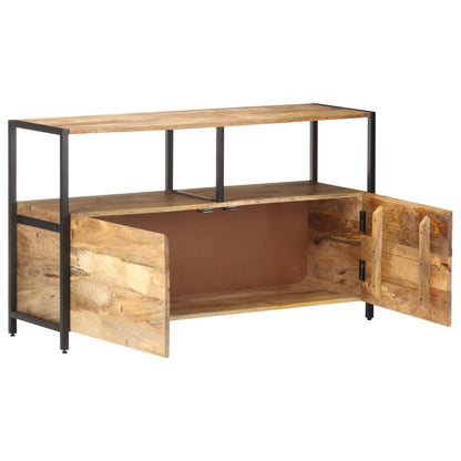 Credenza 110x35x65 cm in Legno Massello di Mango