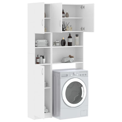 Set Mobili per Lavatrice Bianco in Truciolato