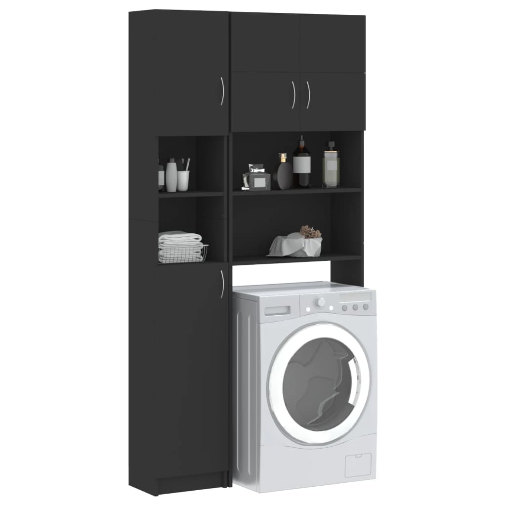 Set Mobili per Lavatrice Grigio in Truciolato