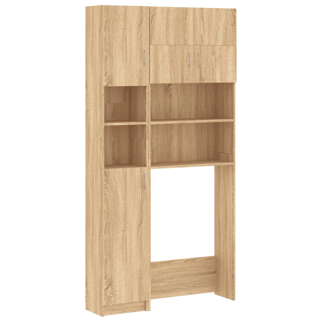 Set Mobili per Lavatrice Rovere Sonoma in Truciolato