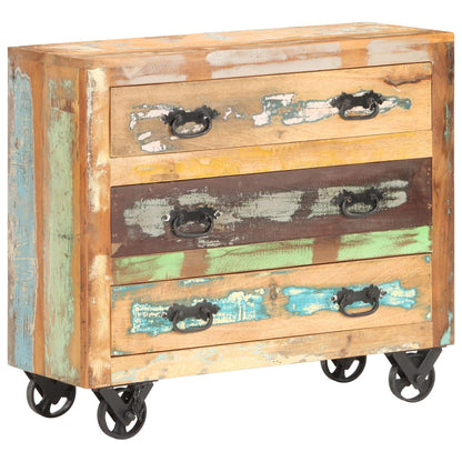 Credenza 80x30x70 cm in Legno Massello di Recupero