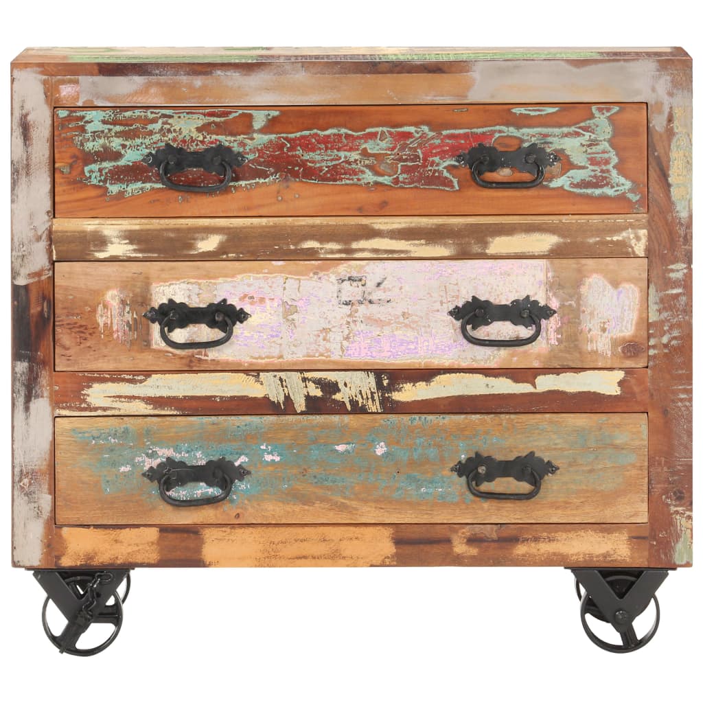 Credenza 80x30x70 cm in Legno Massello di Recupero