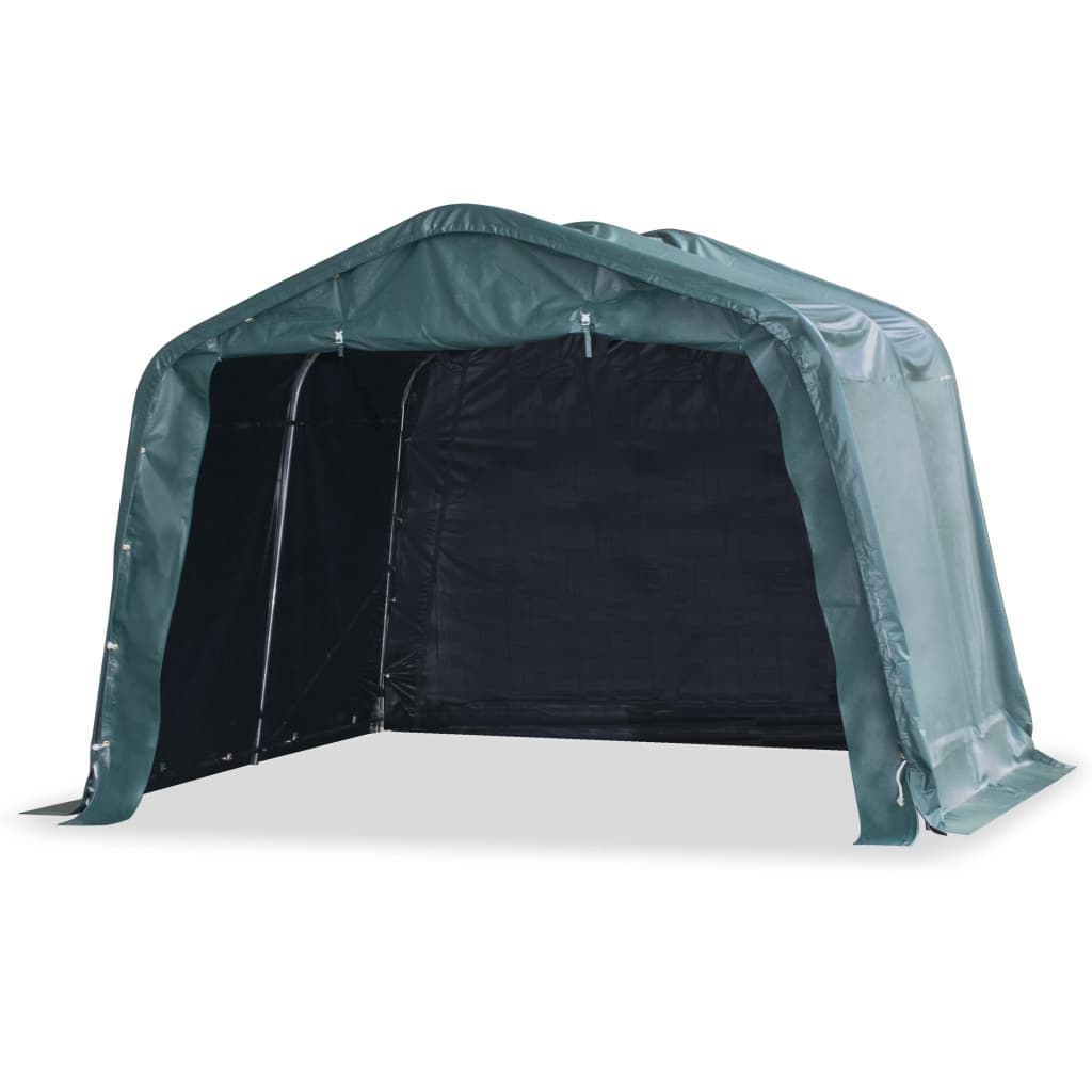 Tendone Bestiame Rimovibile PVC 550 g/mÃ‚Â² 3,3x3,2 m Verde Scuro