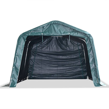 Tendone Bestiame Rimovibile PVC 550 g/mÂ² 3,3x4,8 m Verde Scuro