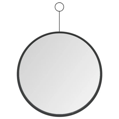 Specchio Sospeso con Gancio Nero 30 cm