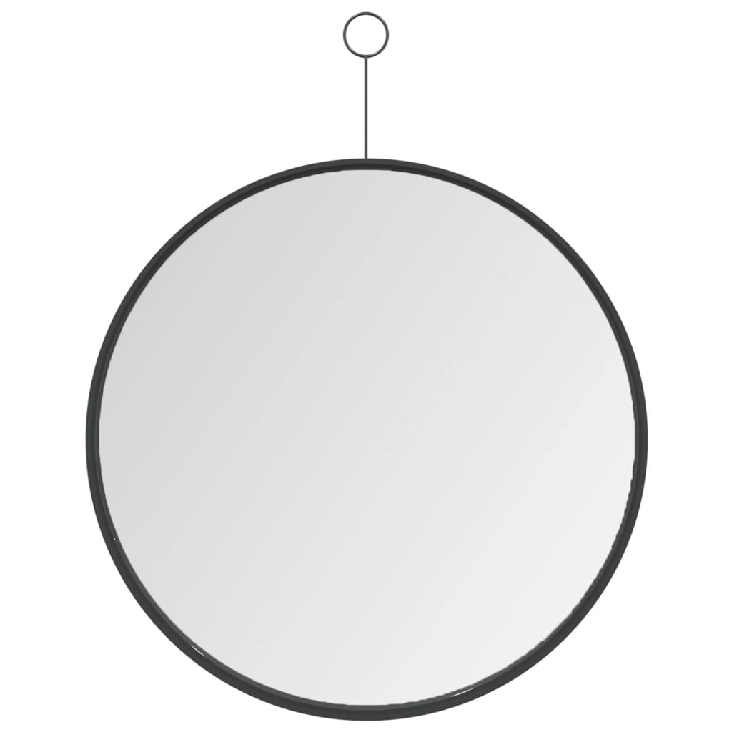 Specchio Sospeso con Gancio Nero 40 cm