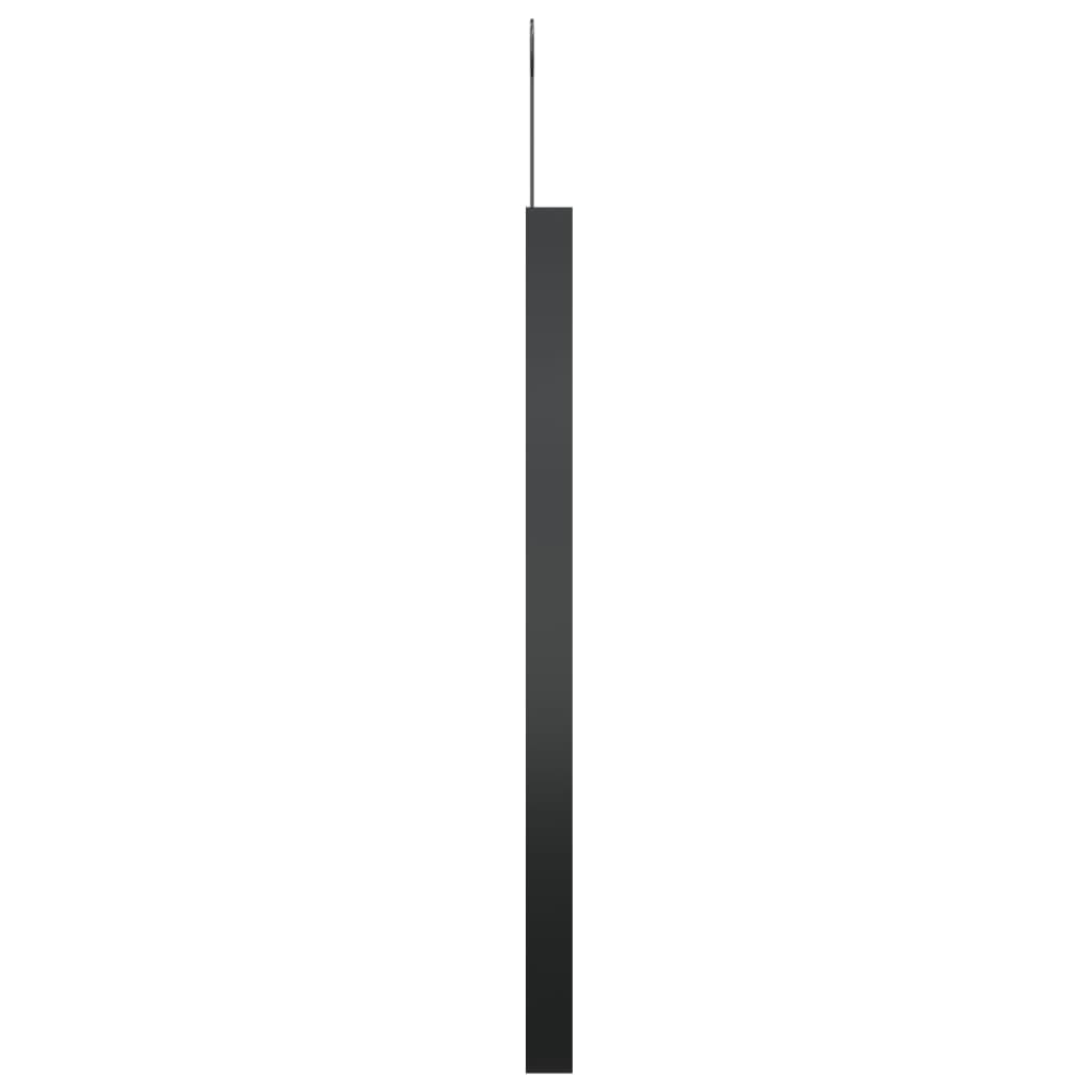 Specchio Sospeso con Gancio Nero 50 cm