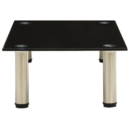 322761 TV Stand Black 60x35x17 cm Tempered Glass