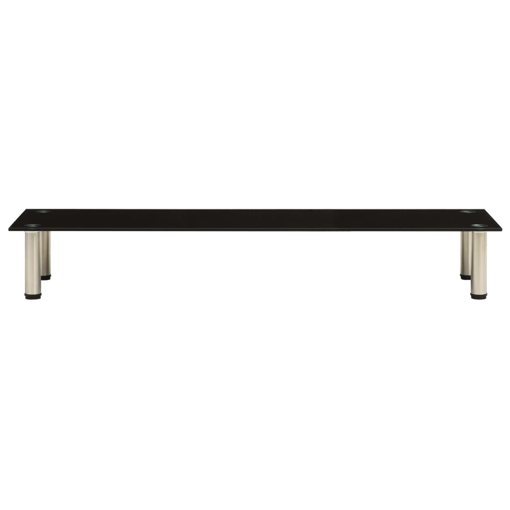 322770 TV Stand Black 120x35x17 cm Tempered Glass