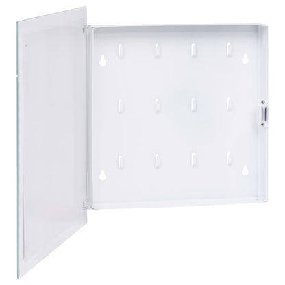 Cassetta Portachiavi con Lavagna Magnetica Bianca 35x35x4 cm