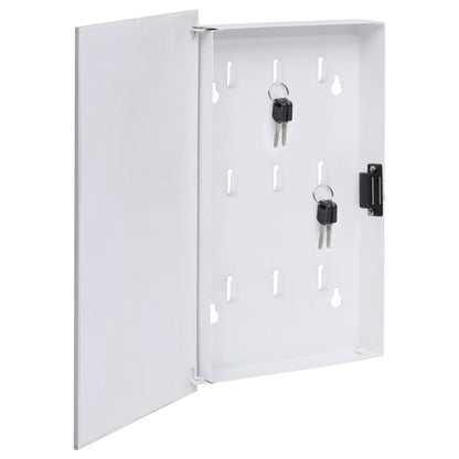 Cassetta Portachiavi con Lavagna Magnetica Bianca 30x20x4 cm
