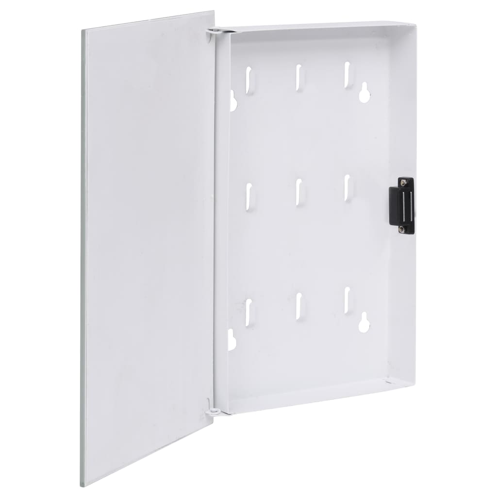 Cassetta Portachiavi con Lavagna Magnetica Bianca 30x20x4 cm