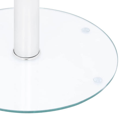 Tavolino da Salotto Trasparente 40 cm in Vetro Temperato