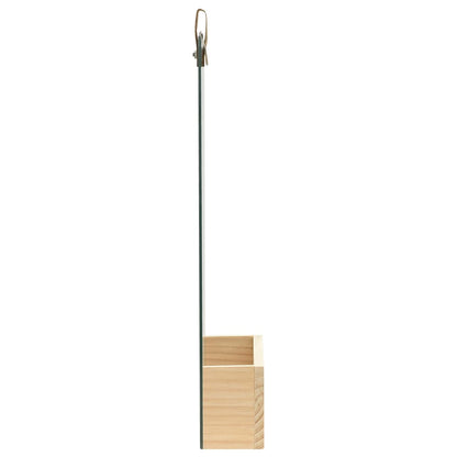 Specchio da Parete in Legno Massello di Pino 23x39,5 cm