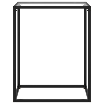 Tavolo Consolle Trasparente 60x35x75 cm in Vetro Temperato