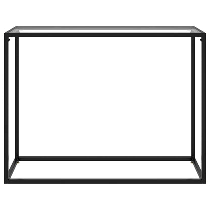 Tavolo Consolle Trasparente 100x35x75 cm in Vetro Temperato