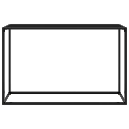 Tavolo Consolle Nero 120x35x75 cm in Vetro Temperato