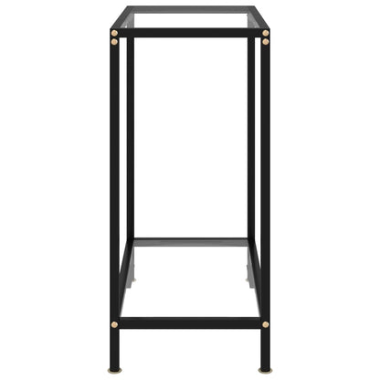Tavolo Consolle Trasparente 60x35x75 cm in Vetro Temperato