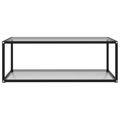 322897 Coffee Table Transparent 100x50x35 cm Tempered Glass